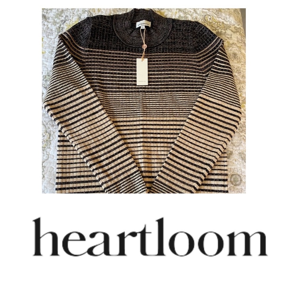 Gorgeous fitted sweater by heartloom. Size Large. Retail $148. BNWT